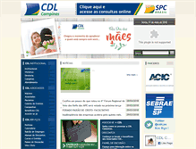 Tablet Screenshot of cdlcampinas.com.br